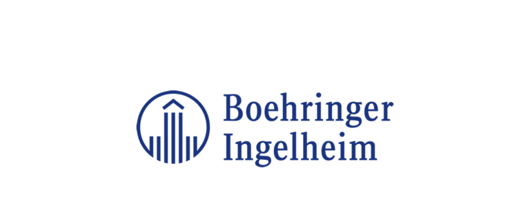 Logo van Boehringer Ingelheim, een klant van Hubert De Backer nv.