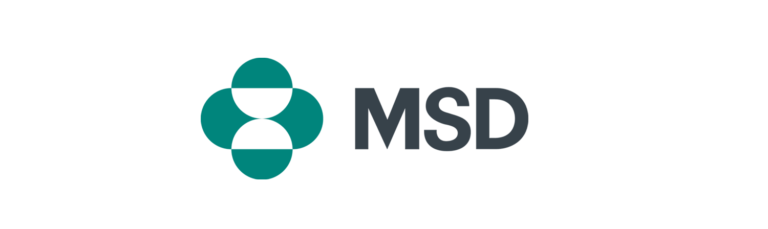 Logo van MSD, een klant van Hubert De Backer nv.