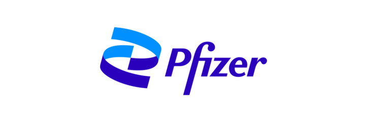 Logo van Pfizer, een klant van Hubert De Backer nv.