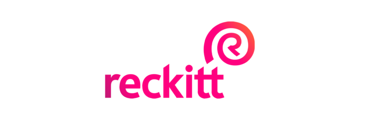 Logo van Reckitt, een klant van Hubert De Backer nv.